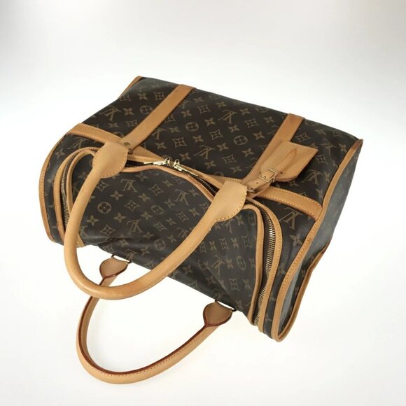 Authentic Louis Vuitton Sac Chien 40 Dog Carrier Monogram Pet Travel Bag Purse - Picture 6 of 16